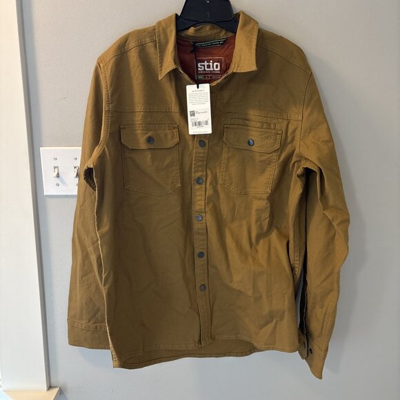 Stio Barren Butte Saratoga Canvas Shirt Men's Large NWT MSRP $169 - Picture 4 of 10